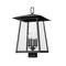 Z-Lite Rainer 4 Light Outdoor Post Mount Fixture, 13.5in. W x 22.75in. H, Black 5015PHBS-BK - alternate 3